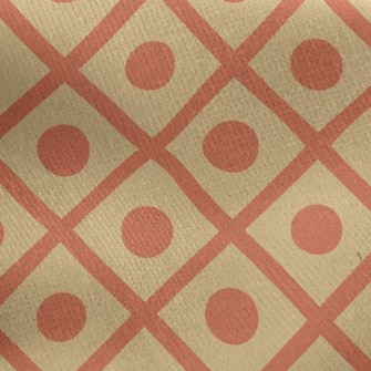 Cross Diamond Dots Jersey Backed Fleece