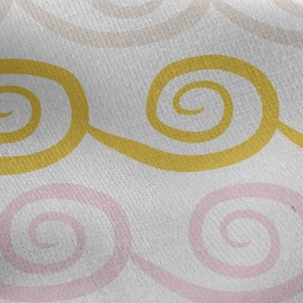 Tricolor Cirrus Clouds Jersey Backed Fleece