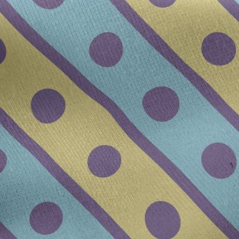 Polka Dot Lines Jersey Backed Fleece