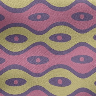 Elliptical Wave Jersey Backed Fleece