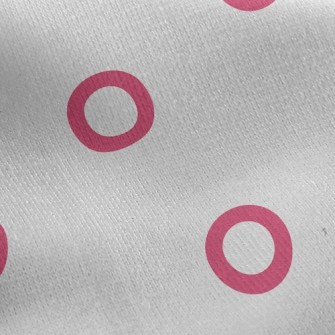 Red Line Dot Jersey Backed Fleece