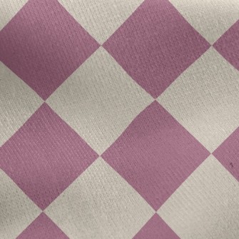 Checkerboard Rhombus Jersey Backed Fleece