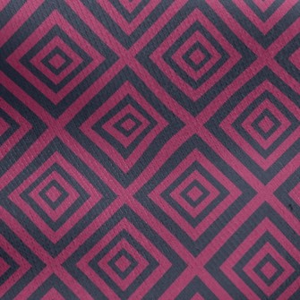 Pink Black Line Square Jersey Backed Fleece