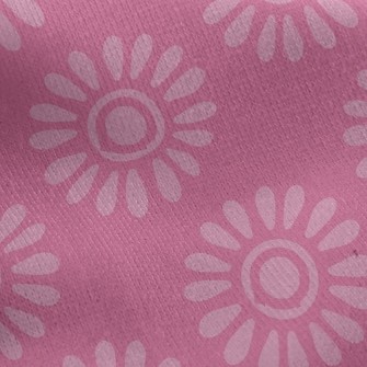 Sweet Sun Flower Jersey Backed Fleece