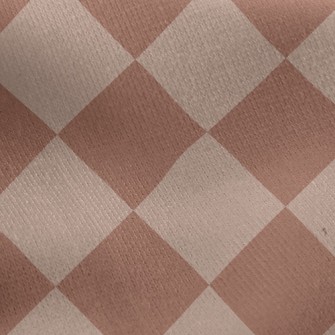 Checkerboard Rhombus Jersey Backed Fleece