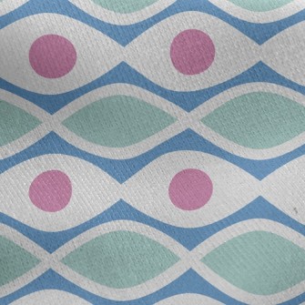Mysterious Little Waves Jersey Backed Fleece