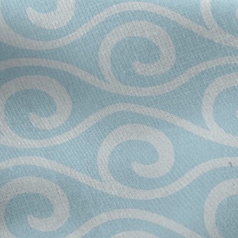 Curly Sea Waves Jersey Backed Fleece