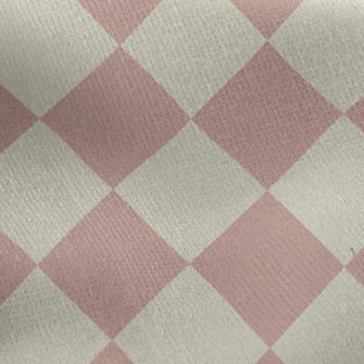Checkerboard Rhombus Jersey Backed Fleece