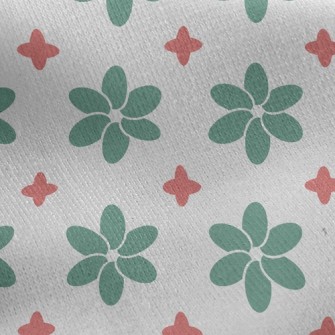 Flower Cross Jersey Backed Fleece