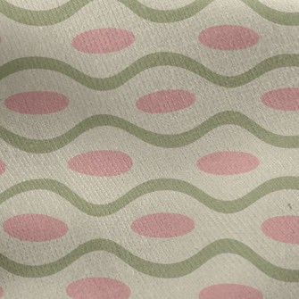 Elliptical Wave Jersey Backed Fleece