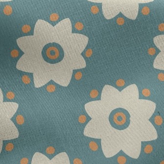 Rare Fantasy Flower Jersey Backed Fleece