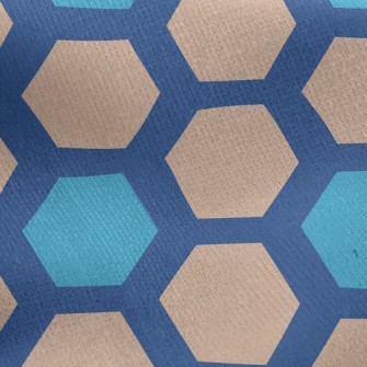 Honeycomb Hexagonal Jersey Backed Fleece