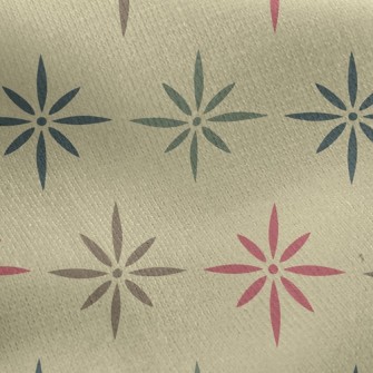 Shiny Four-Color Star Jersey Backed Fleece