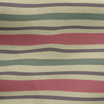 Christmas Horizontal Stripes Jersey Backed Fleece