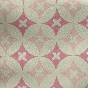 Dream Flower Circle Jersey Backed Fleece