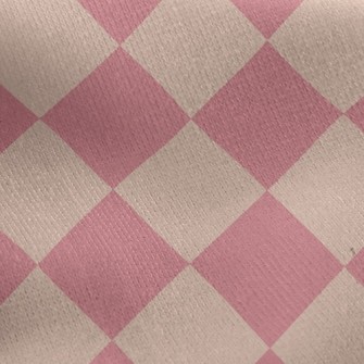 Checkerboard Rhombus Jersey Backed Fleece