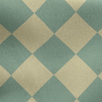 Checkerboard Rhombus Jersey Backed Fleece
