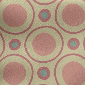 Multi-Layer Circle Dots Jersey Backed Fleece