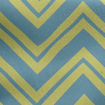 Two-Color Zigzag Waves Jersey Backed Fleece