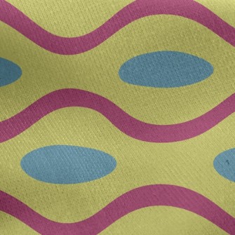 Psychedelic Waves Jersey Backed Fleece