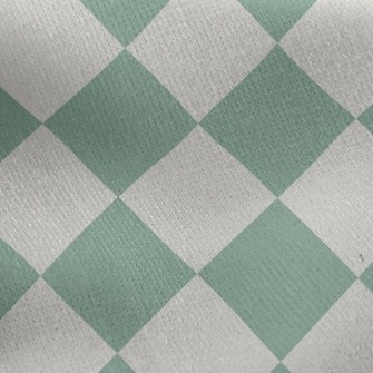 Checkerboard Rhombus Jersey Backed Fleece