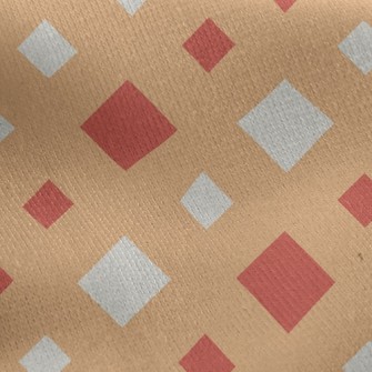 Large And Small Rhombus Jersey Backed Fleece