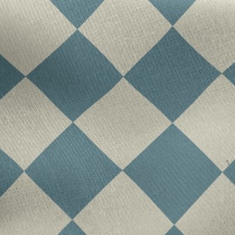 Checkerboard Rhombus Jersey Backed Fleece