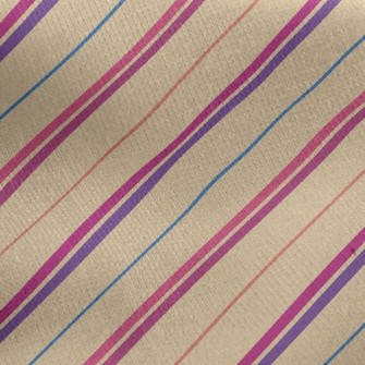 Color Stripes Jersey Backed Fleece