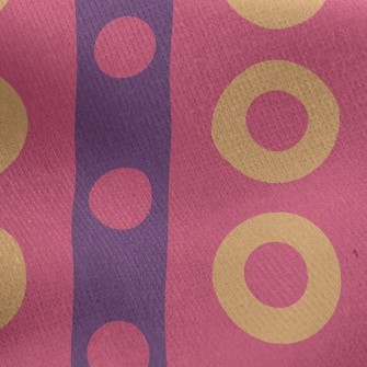 Big And Small Dot Lines Jersey Backed Fleece