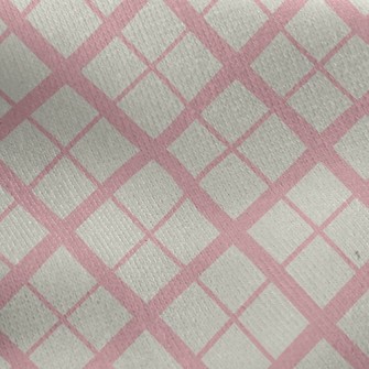 Mesh Staggered Rhombus Jersey Backed Fleece
