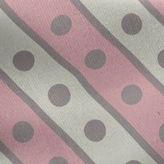 Dotted Lines Jersey Backed Fleece