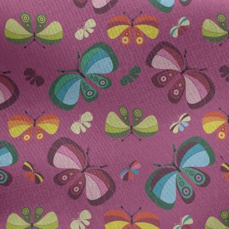 Beautiful Butterfly Family Jersey Backed Fleece