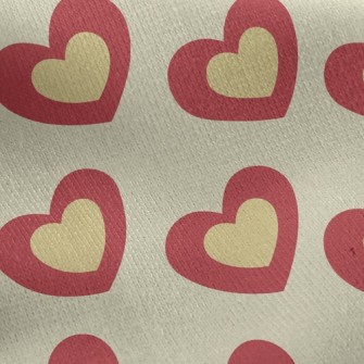 Stacked Hearts Jersey Backed Fleece