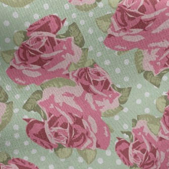 Atmospheric Rose Garden Jersey Backed Fleece