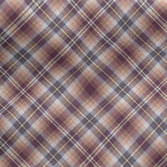Multi-Level Plaid Jersey Backed Fleece