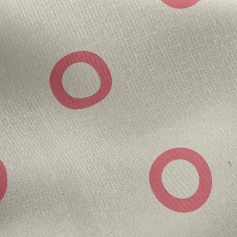 Simple Small Circle Jersey Backed Fleece