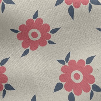 Small Beautiful Flowers Jersey Backed Fleece