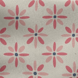 Radial Flowers Jersey Backed Fleece