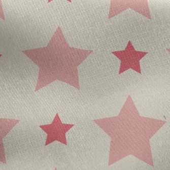 Big And Small Stars Jersey Backed Fleece