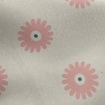 Simple Flowers Jersey Backed Fleece