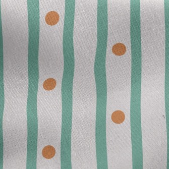 Straight Stripes Dots Jersey Backed Fleece