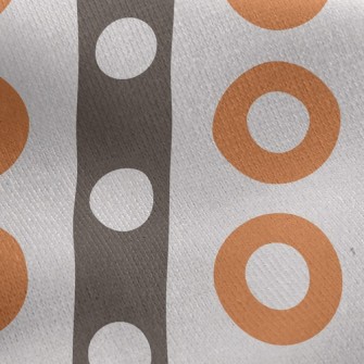 Polka Dot Stripes Jersey Backed Fleece