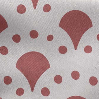 Scalloped Dots Jersey Backed Fleece
