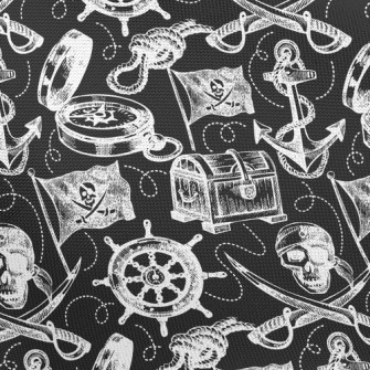 Skull Treasure Pongee