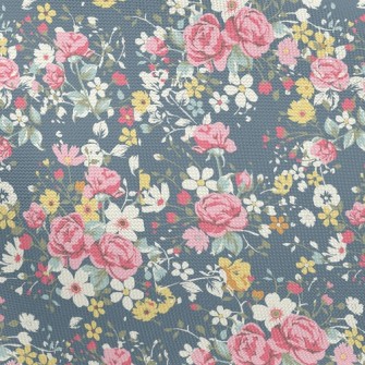 Colorful Flowers Pongee