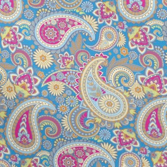 Bright Color Swirls Pongee
