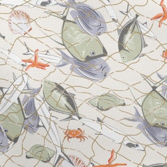 Fish In Fishnet Pongee