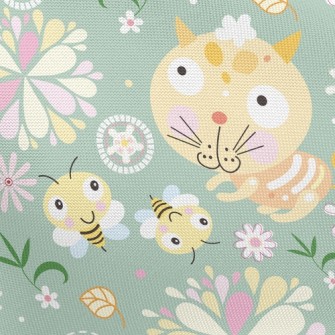 Bee Kitten Pongee