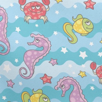 Underwater Animals Pongee