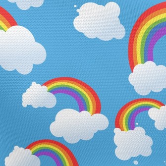 Rainbow White Cloud Pongee